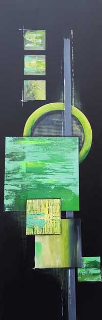 Abstrakt green - 120 x 40 cm - 280,00 &euro;